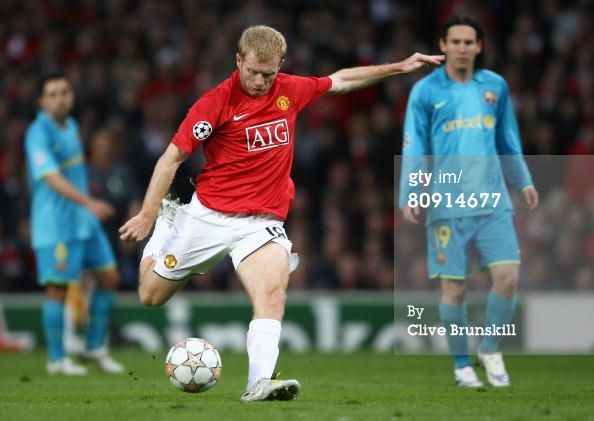 Manchester United 07/08 L パッチ付き スコールズ18 Manchester United 07/08 L パッチ付き スコールズ18 Manchester